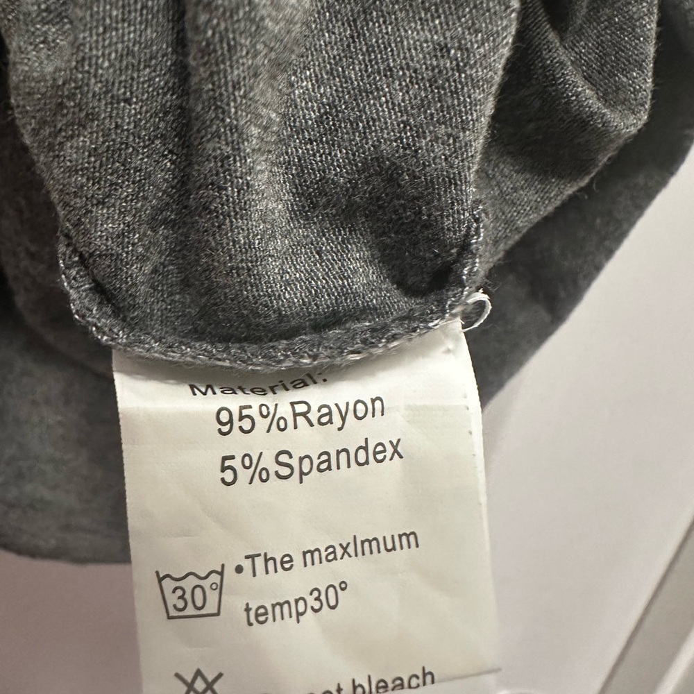 Gray Tank Dress with Pockets - Size Medium - Picture 5 of 6